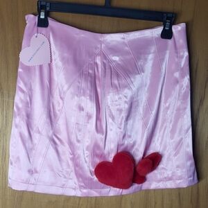 Dollskill Sateen Skirt with Hearts Medium